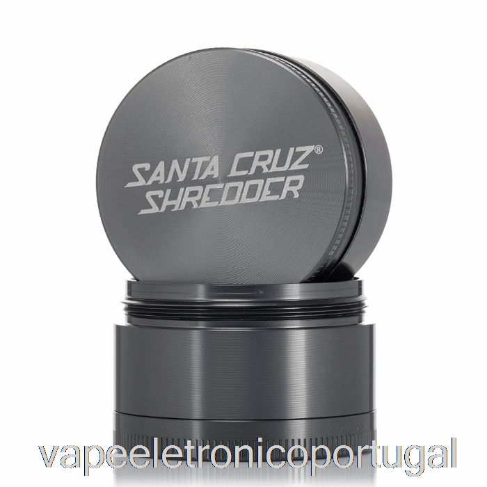 Vape Eletrônico Santa Cruz Triturador 2,2 Polegadas Moedor Médio De 4 Peças Cinza (53 Mm)